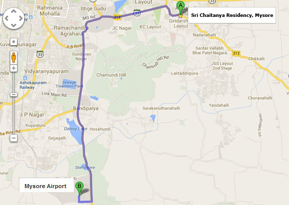Bangalore To Sri Chaitanya Residency